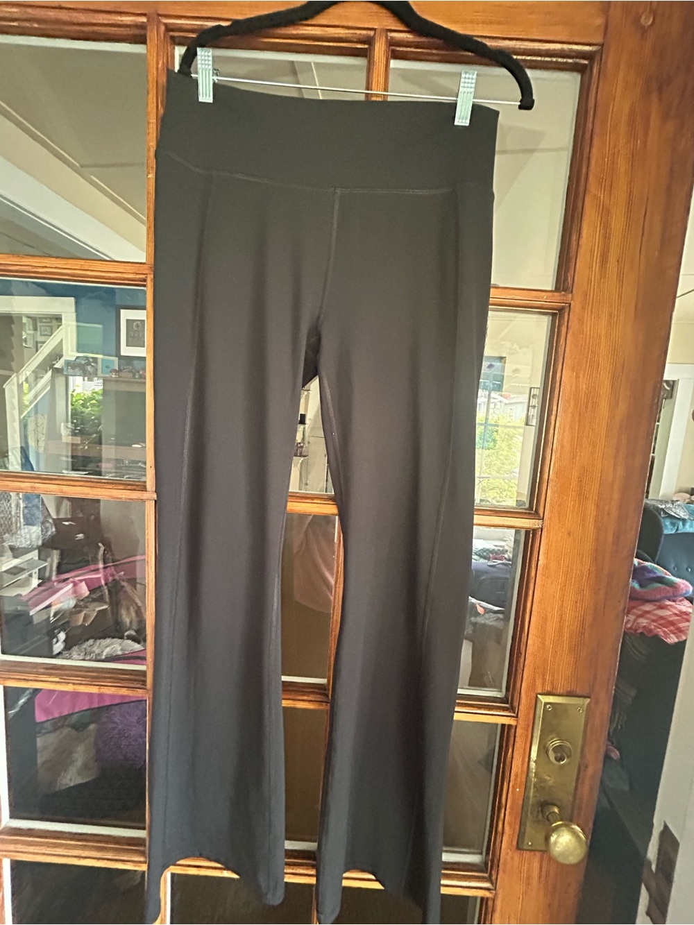 Fabletics Black Flare Stretch Pants